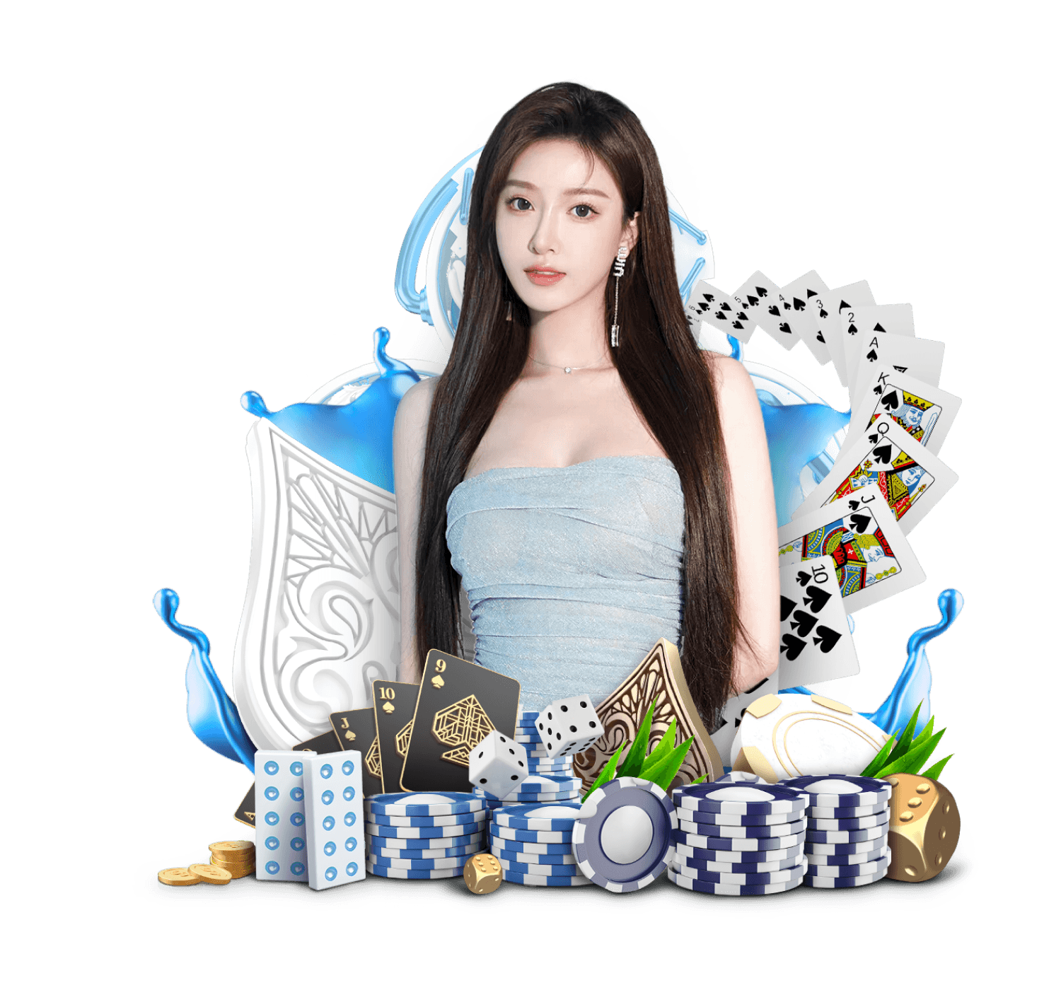 Live dealer blackjack table with multi-camera view